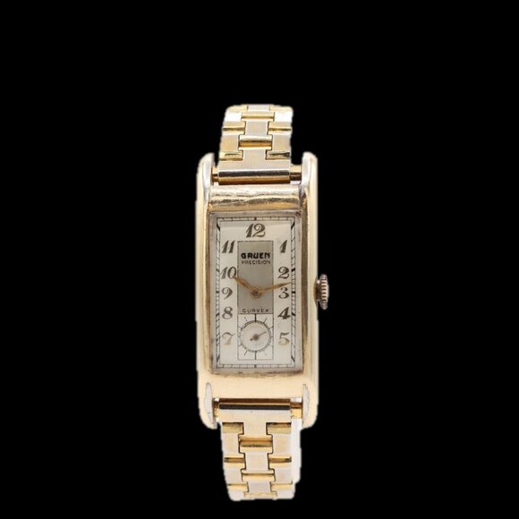 Gruen Accessories - Vintage Gruen 225 Precision Curvex Men's Mechanical Wristwatch 311 Swiss 10k GF